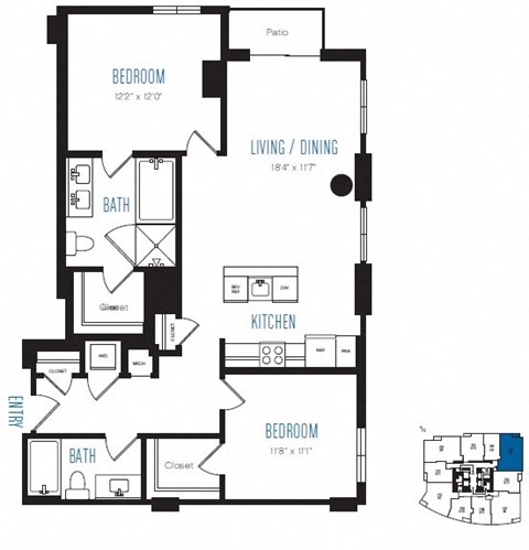 B3 Floor Plan at Stratus Seattle, WA